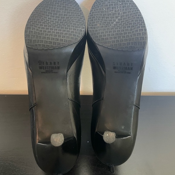 Stuart Weitzman Swell leather Black booties - Picture 5 of 6